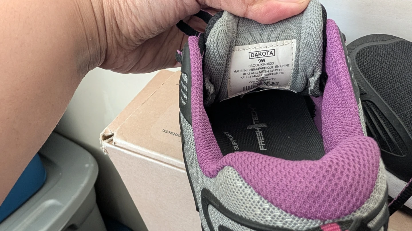 Dakota Women's Steel Toe Safety Work Shoes - Black/Purple/Grey - photo 5