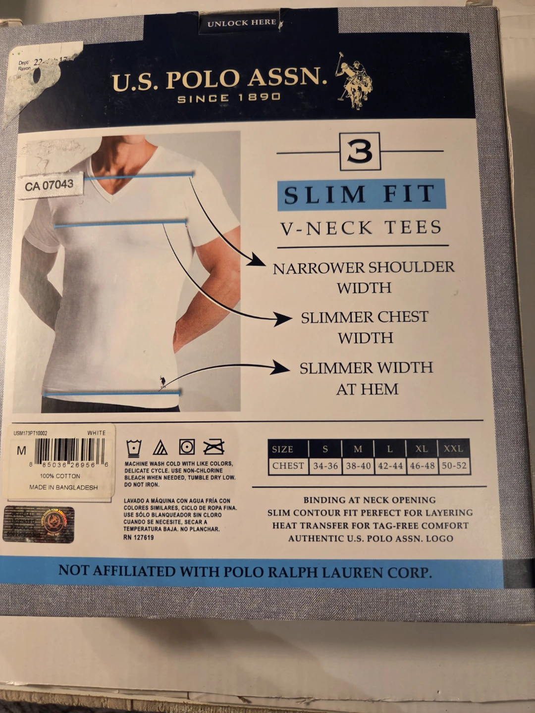U.S. Polo Assn. Three V-Neck Tees - Medium - photo 5