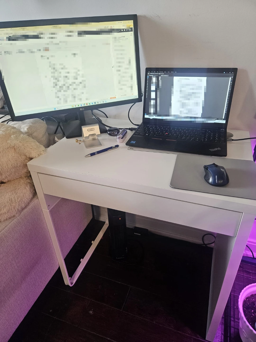 IKEA "MICKE" Work Desk with Drawer - White