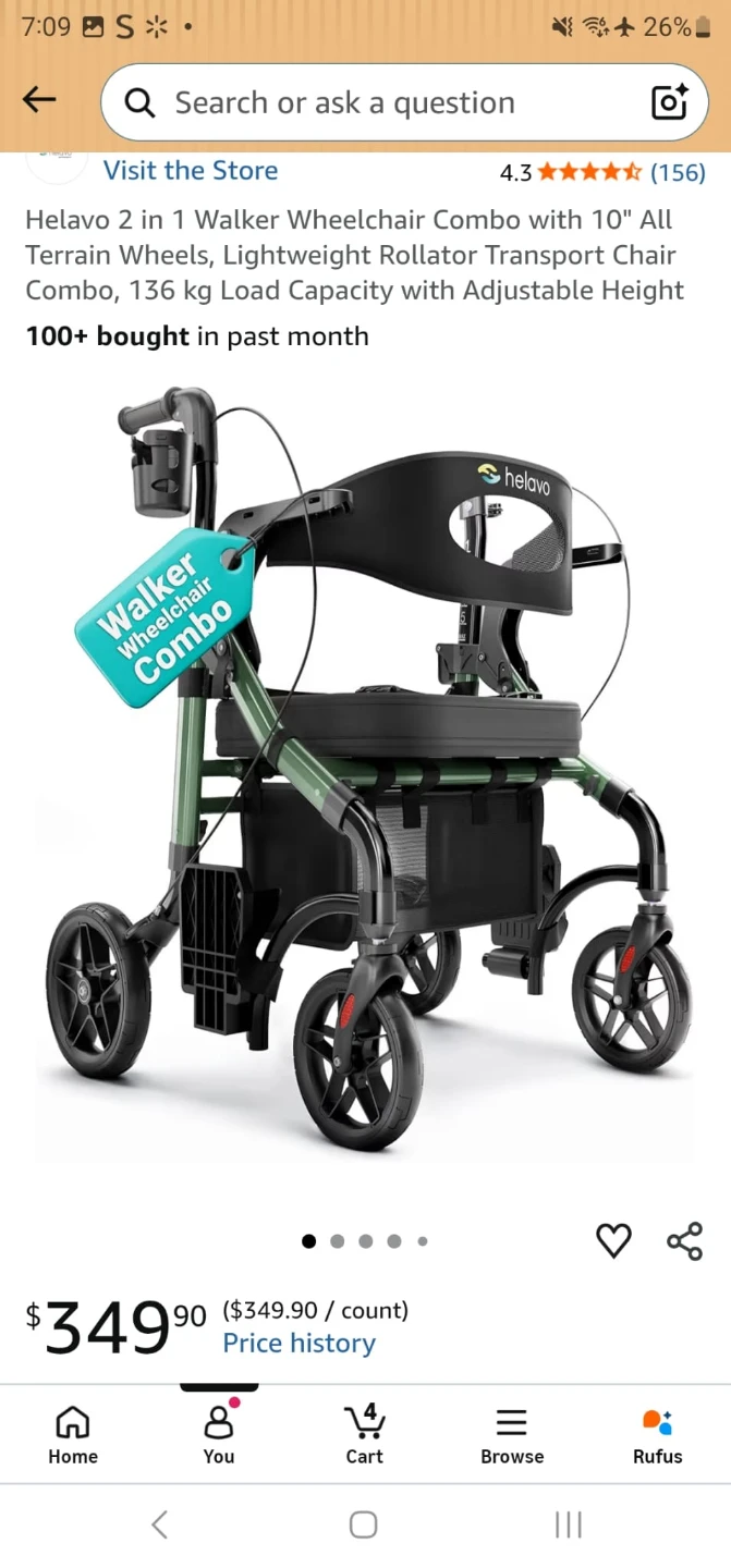 Wheelchair walker