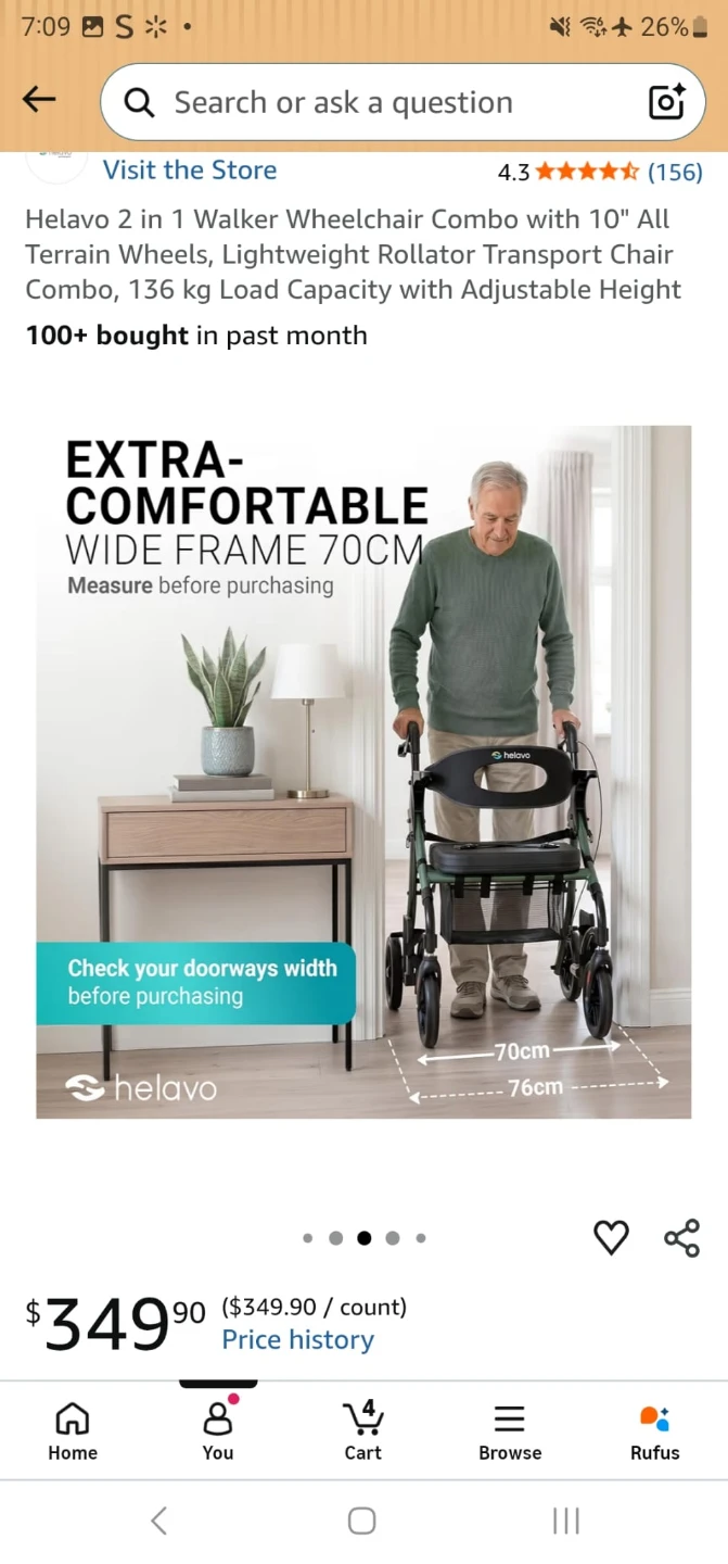 Wheelchair walker - photo 3