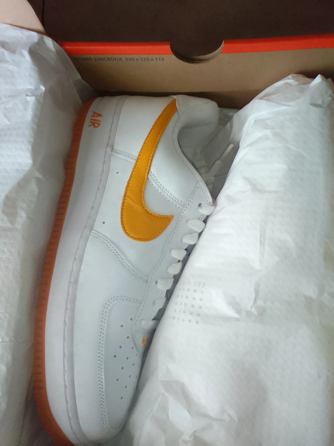 Nike Air Force 1 Low Retro White/University Gold - photo 2