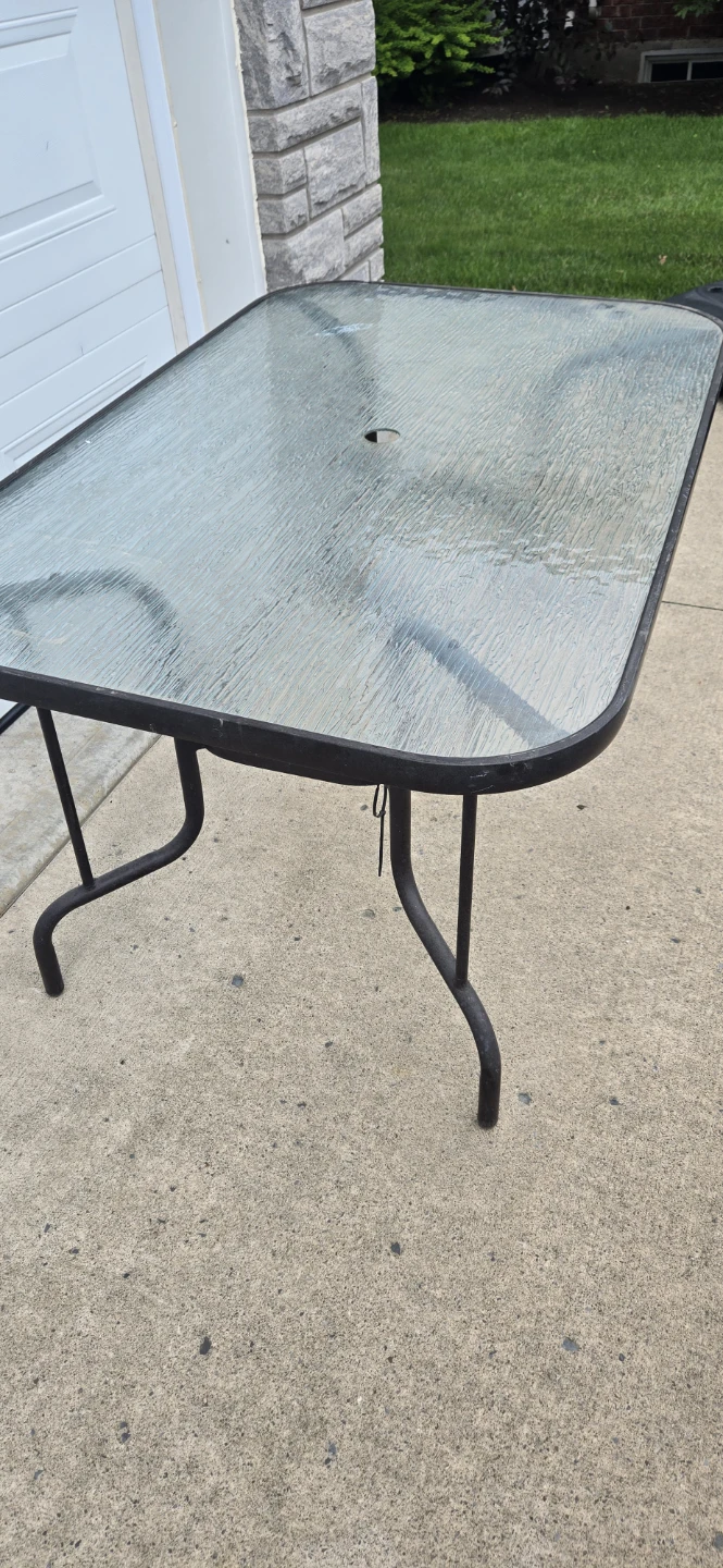 Glass Top Patio Table - photo 2