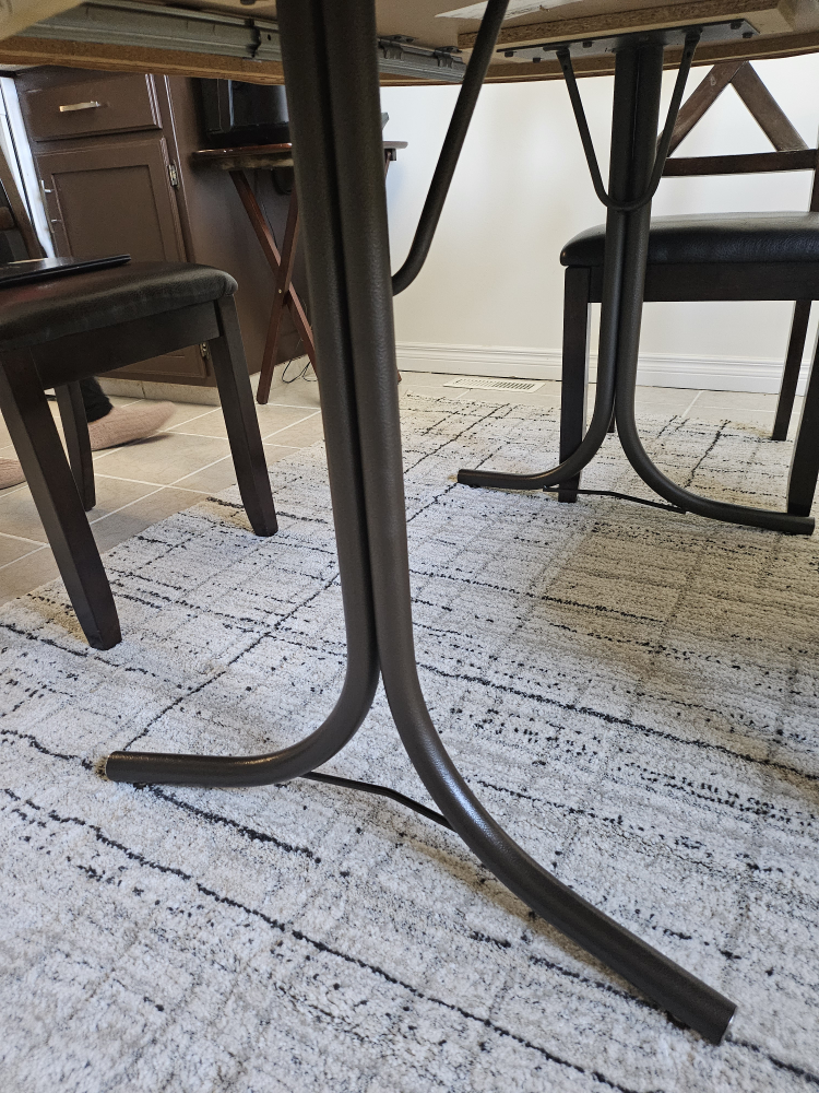 Oval Dining Table with Pedestal Base and 5 Chairs - photo 4