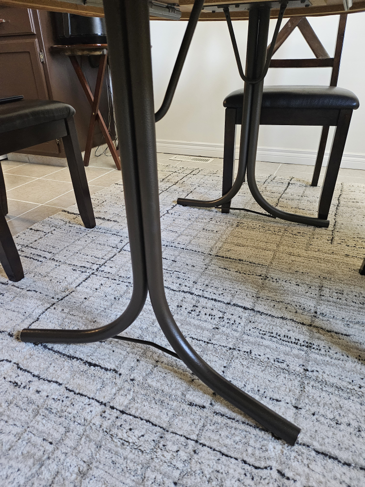 Oval Dining Table with Pedestal Base and 5 Chairs - photo 5