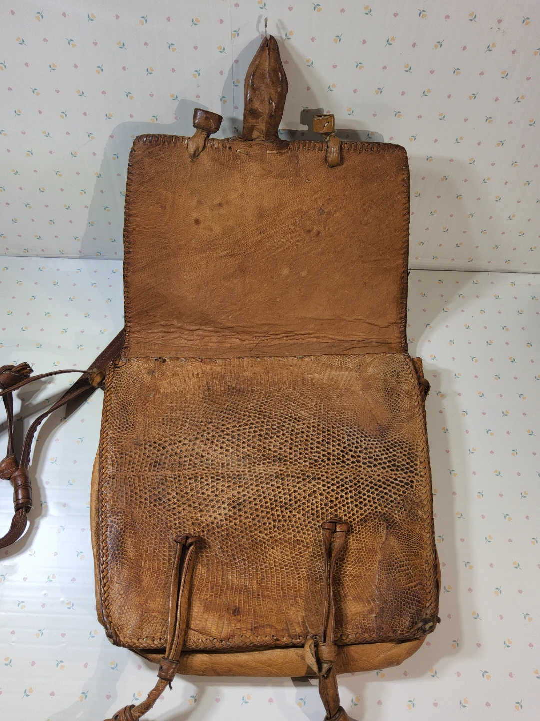 VTG 60s Taxidermy Alligator Head Crossbody Shoulder bag  Purse - photo 5