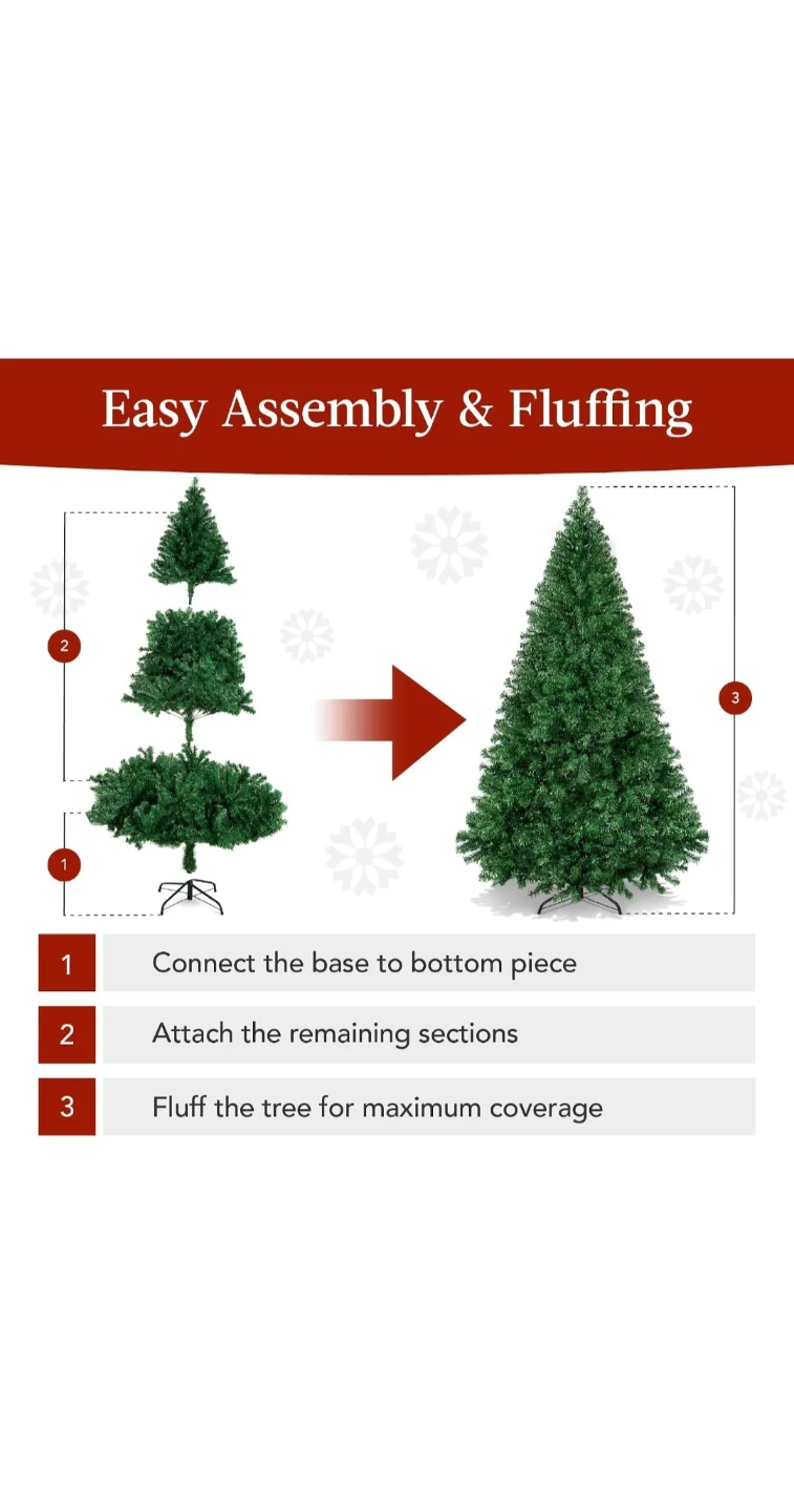 6ft Artificial Christmas Tree - Like New - photo 2