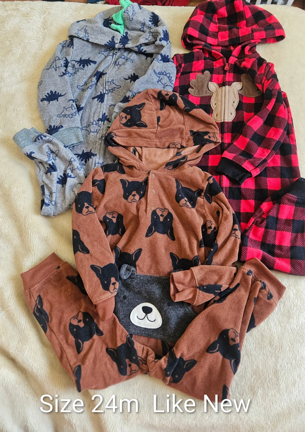 Boys Hoodie Sleeper Outfit Lot Size 24m