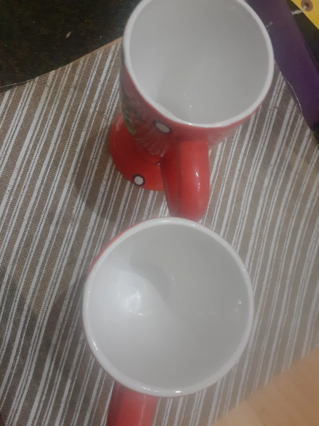 Set of 2 Red Lemon Mugs - photo 3
