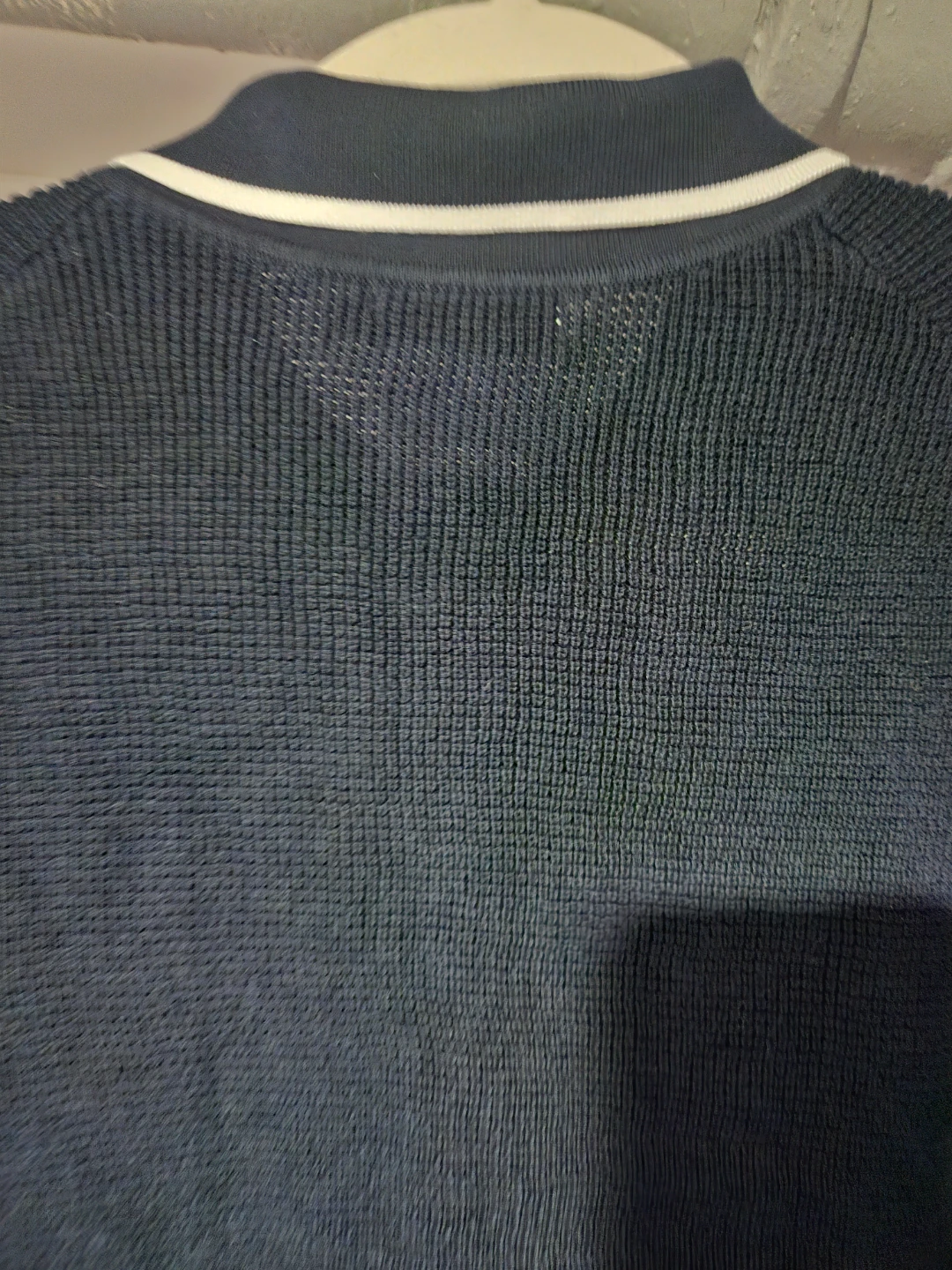 Collars & Co. Modal and Cotton Polo Shirt - Navy - Size M - photo 5