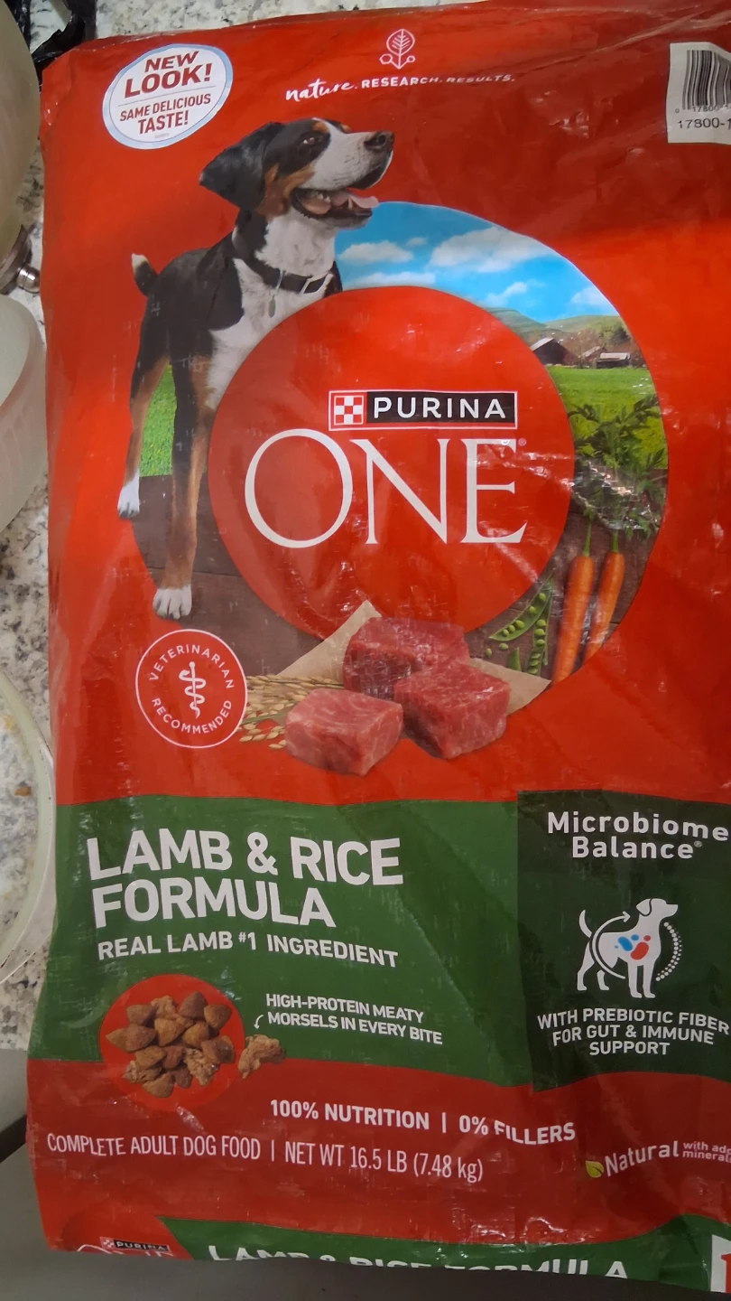 Purina ONE Lamb & Rice Formula Adult Dog Food - 16.5 lb
