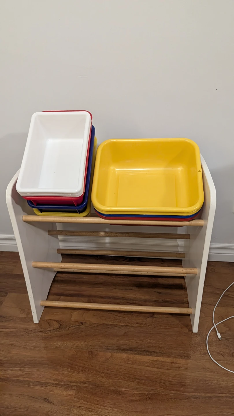 Children's Toy Organizer Shelf with Bins