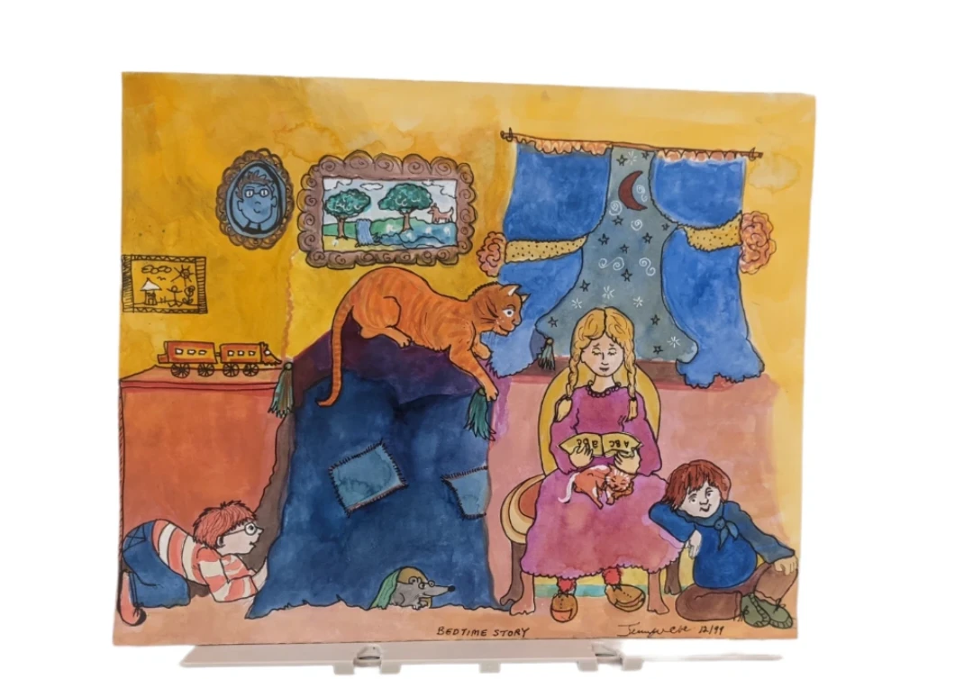 Original illustration watercolor, pen & ink