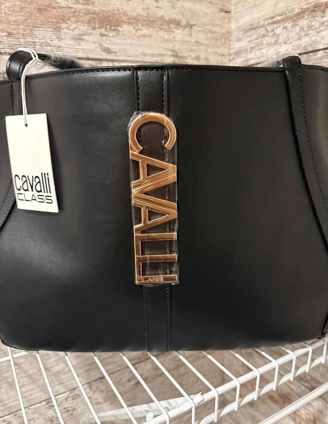 Cavalli Class Black Tote Bag - photo 2