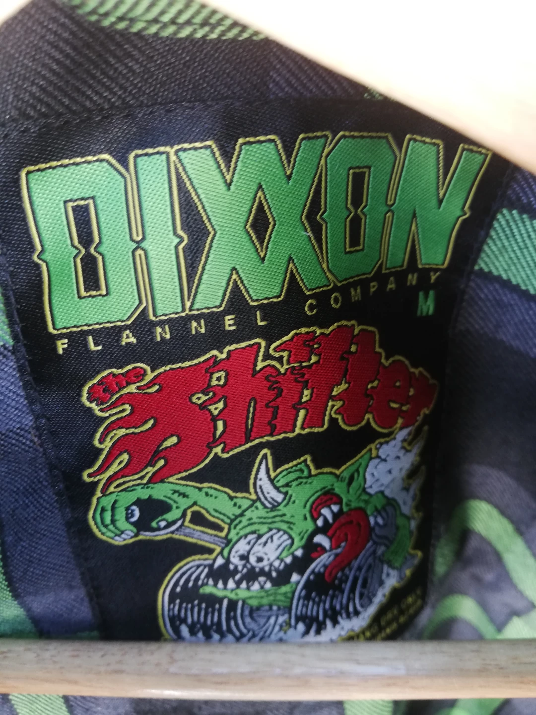 DIXXON Flannel Shirt "The Shifther" Green/Black Plaid - photo 2