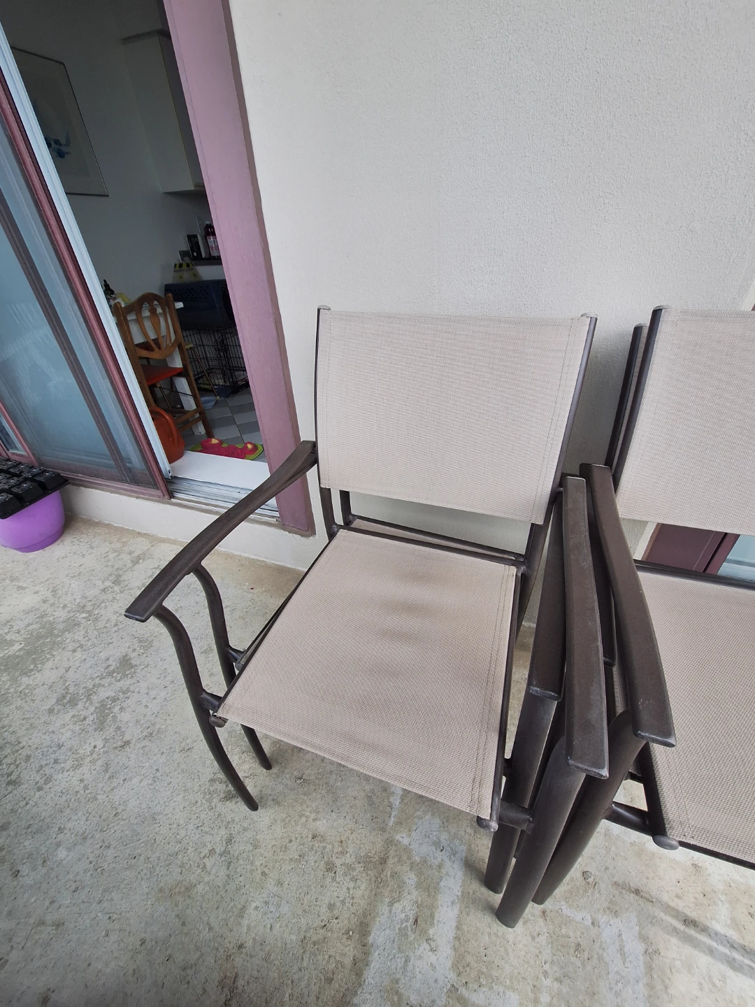 Set of 4 Patio Chairs - photo 4