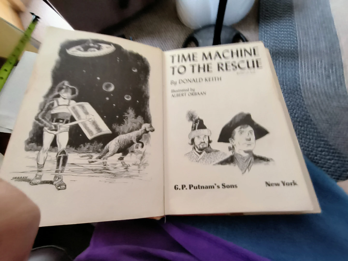 Time Machine to the Rescue by Donald Keith 1967 Hardcover Book - photo 2