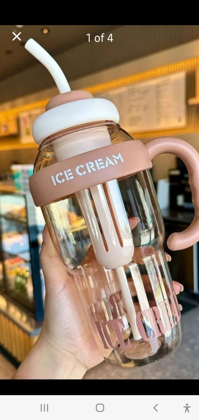 Ice Cream Tumbler with Straw - photo 2