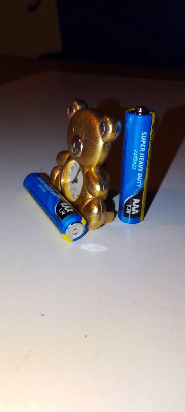 Gold Teddy Bear Clock - photo 3