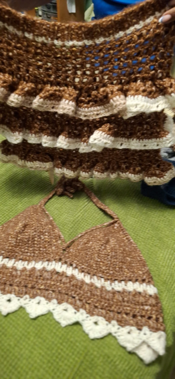 Crocheted Halter Top and Skirt Set - photo 2