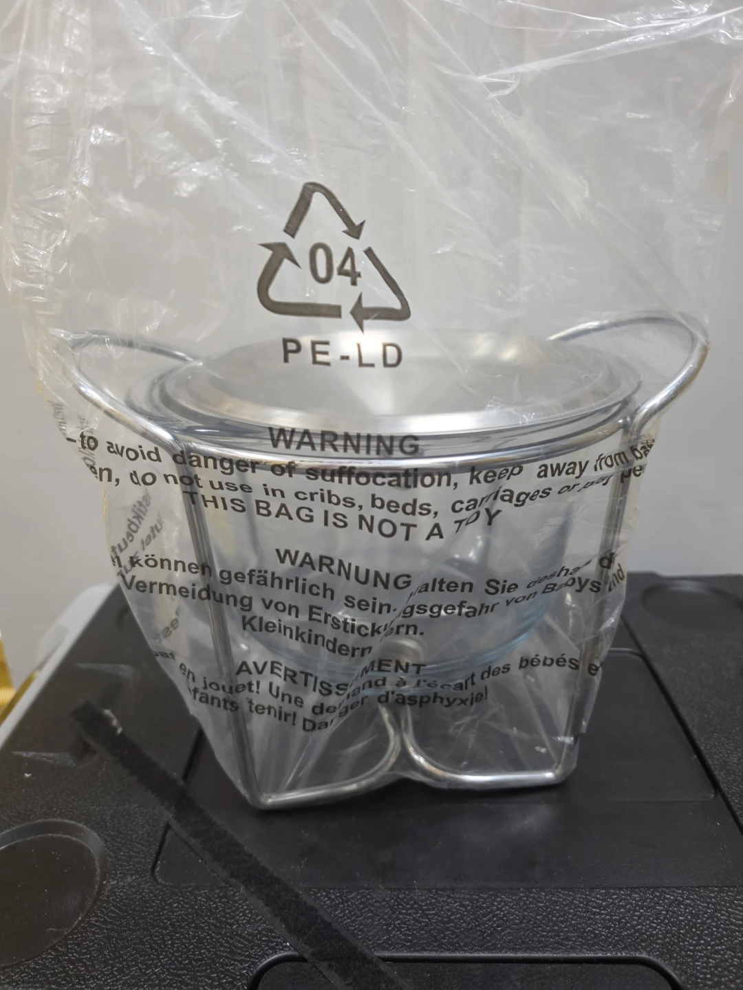 Round Food Warmer 4.0 Liter Glass Casserole with Ladle