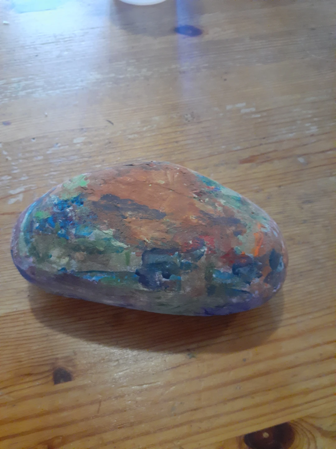 Hand-painted decorative rock