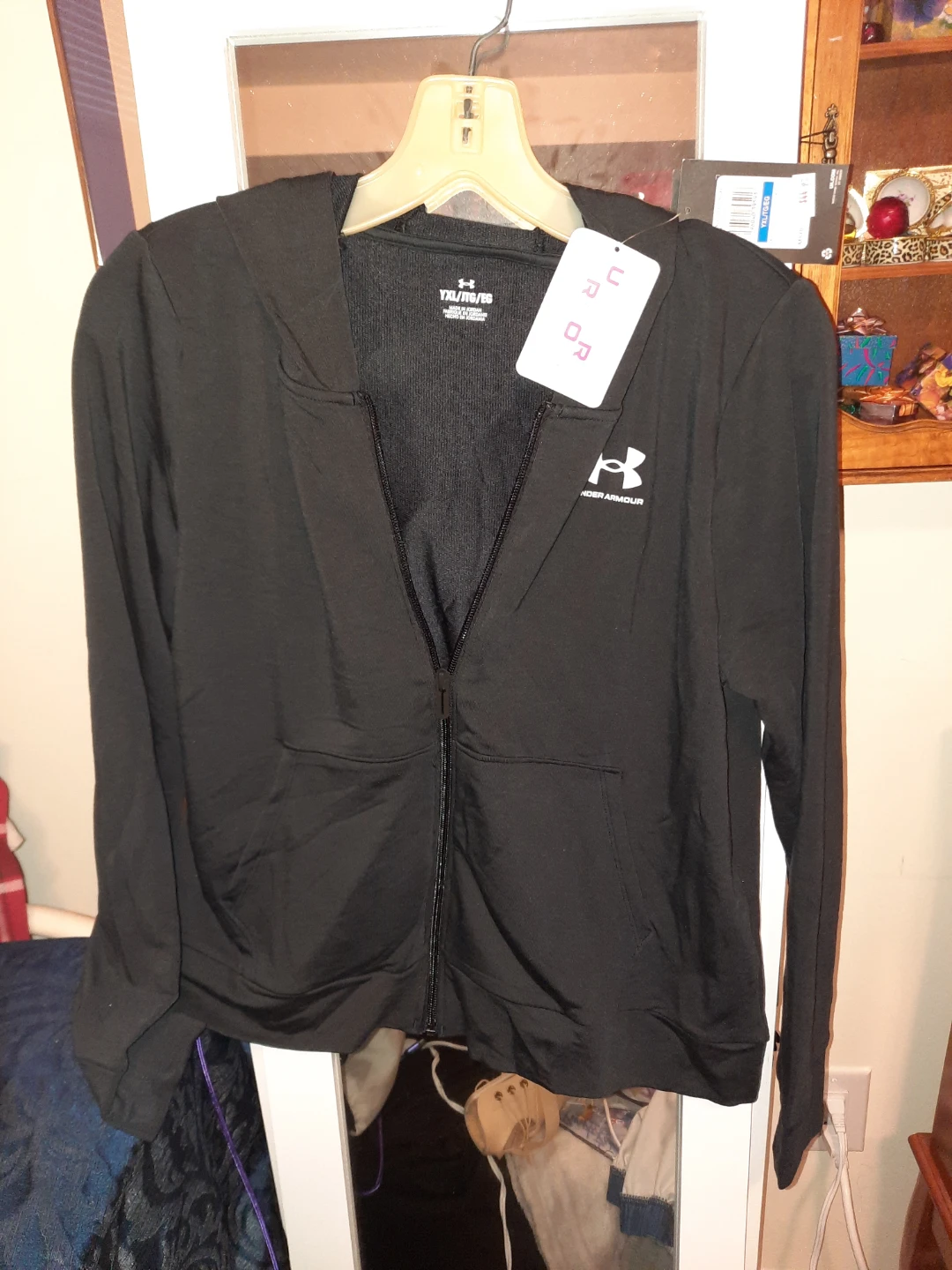 Under Armour Girls Rival Terry Full Zip Hoodie YXL