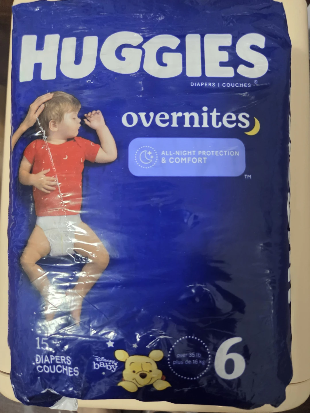 Huggies Overnites Diapers - Size 6