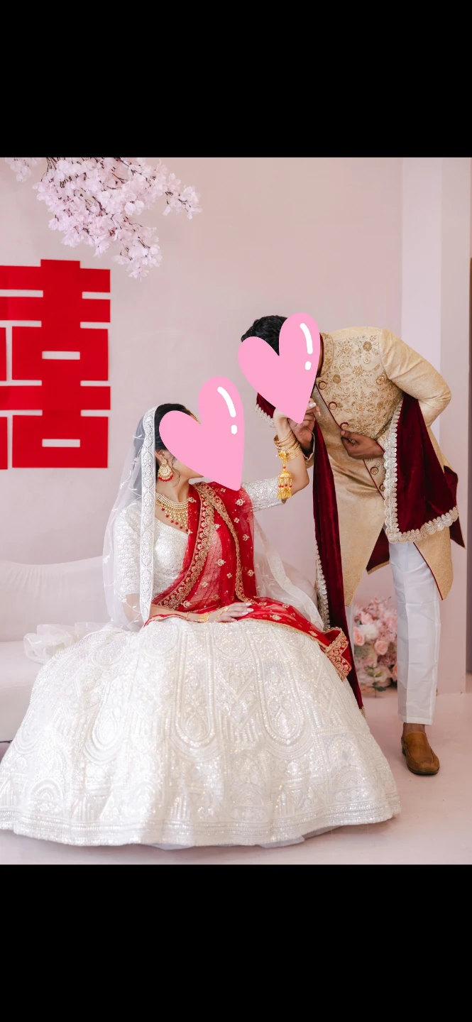 Bridal ivory white lehenga - photo 2