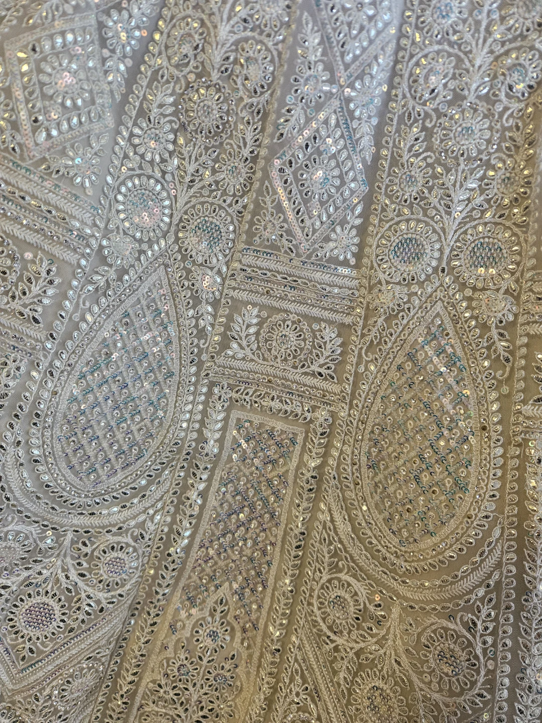 Bridal ivory white lehenga - photo 5
