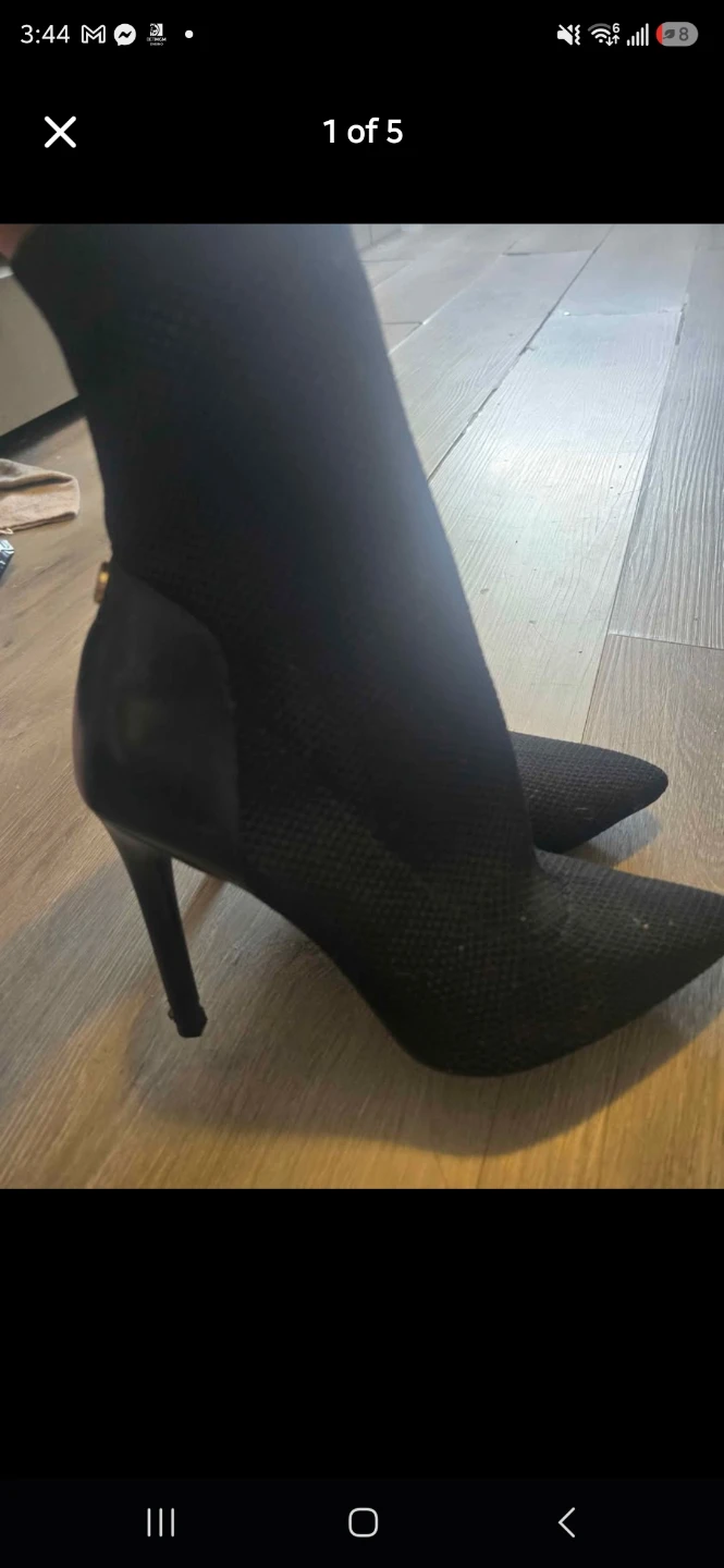 Black Guess Sock Booties