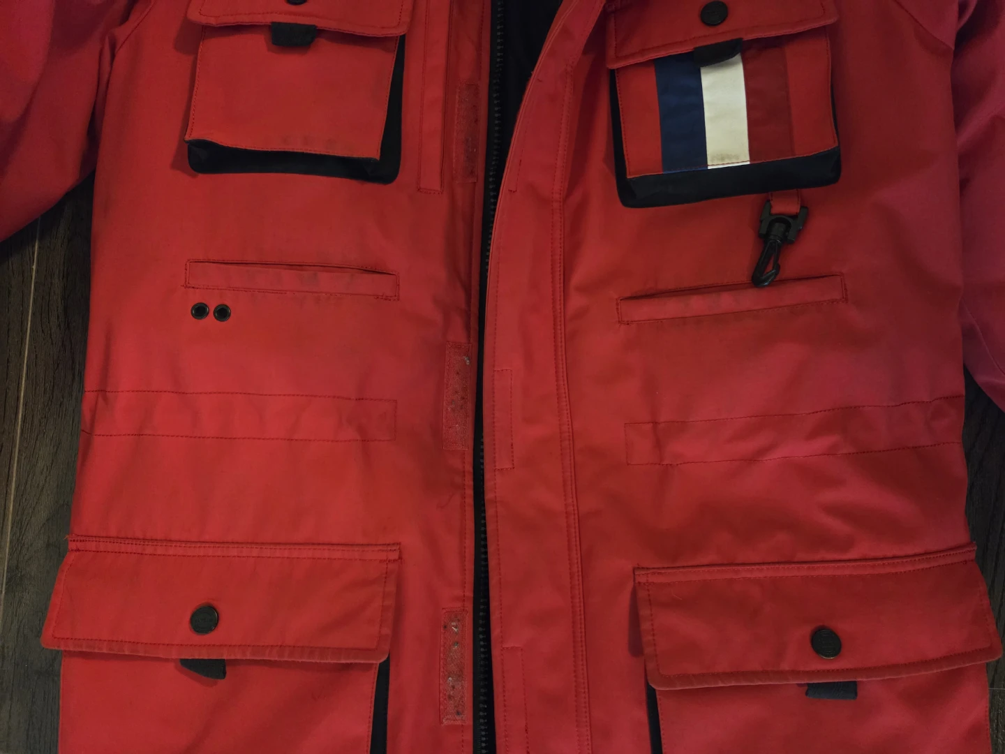 Men's Red Winter Parka (size small/medium) - photo 2