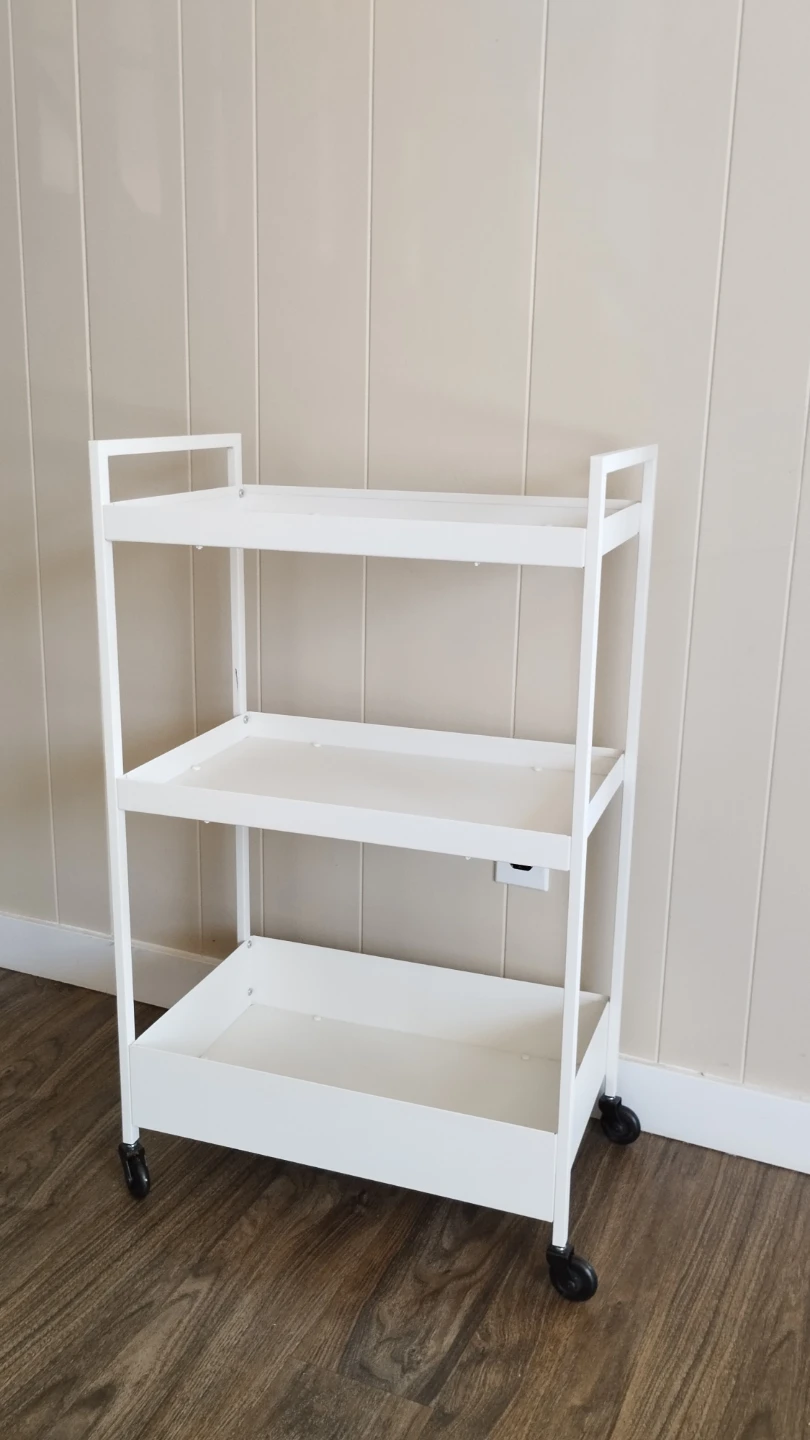IKEA NISSAFORS 3-Tier Rolling Cart - White