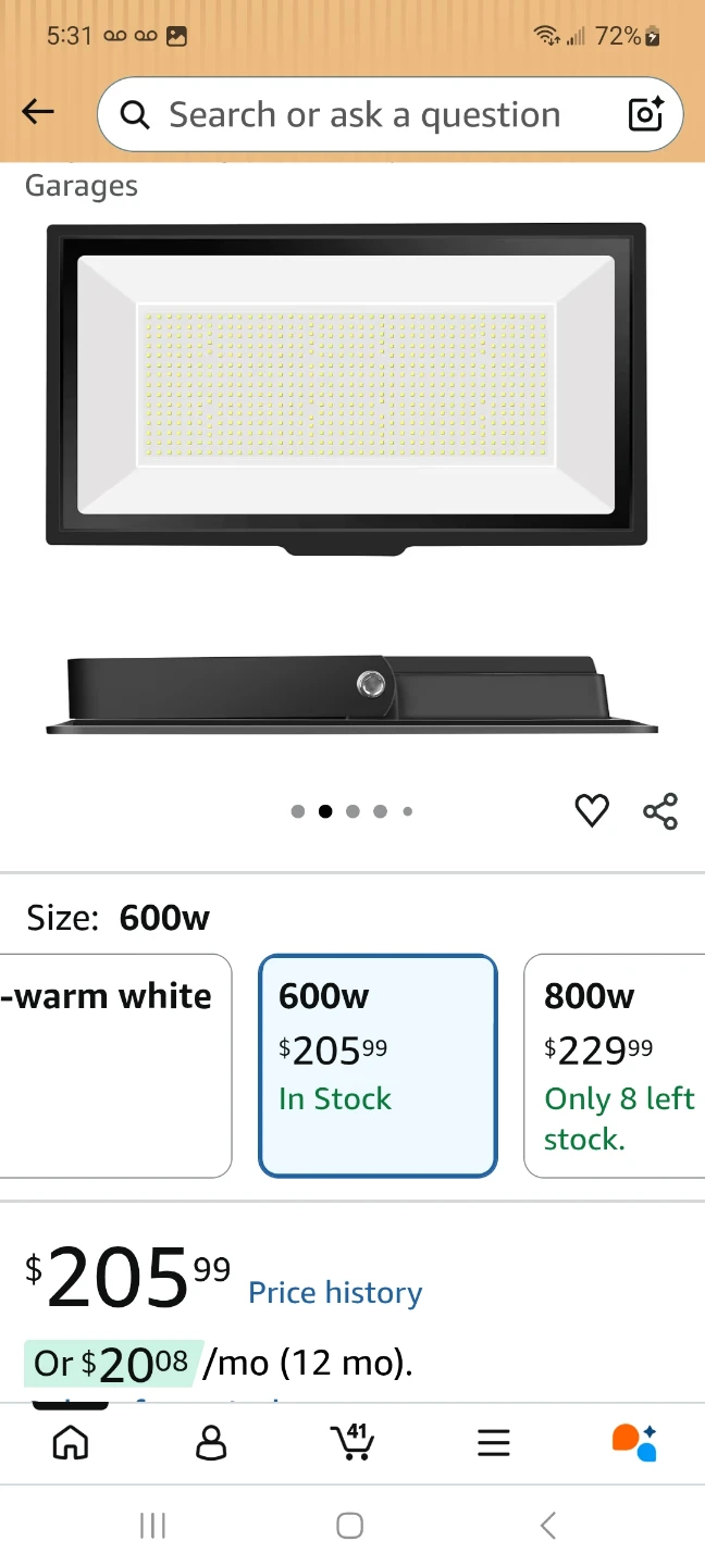 Gopretty 600W LED Flood Light - photo 3