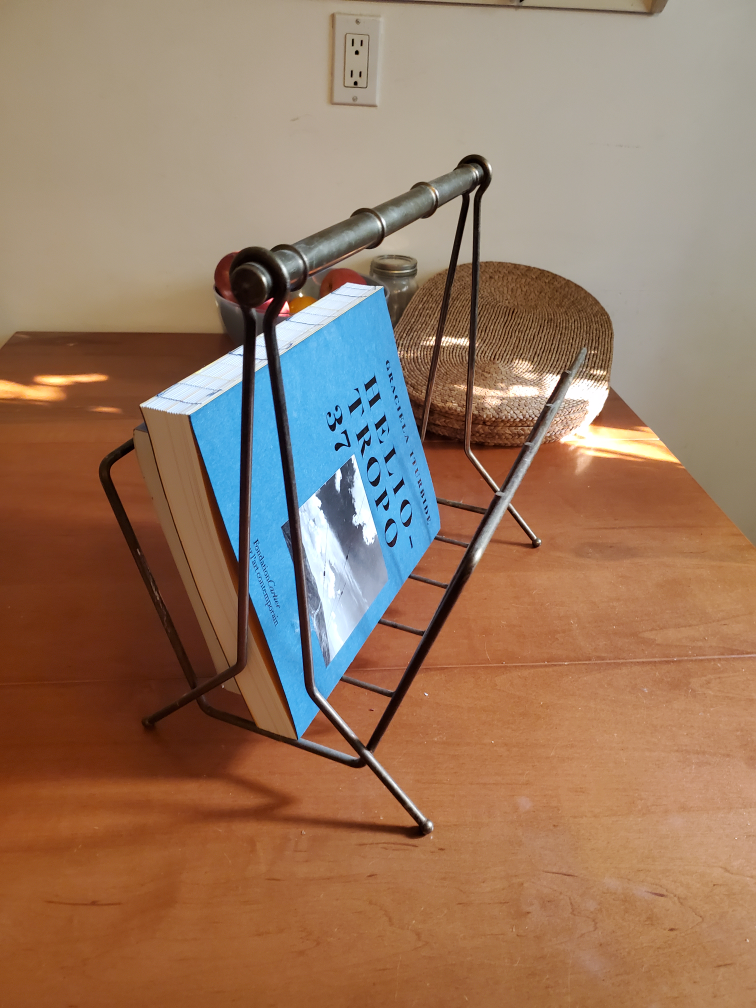 Vintage MCM Brass Magazine Rack - photo 3