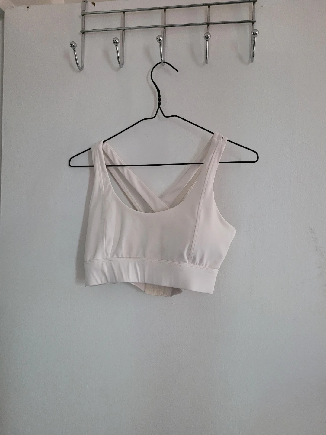 White Sports Bra