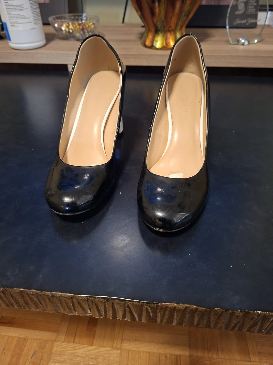 Black Patent Leather Heels