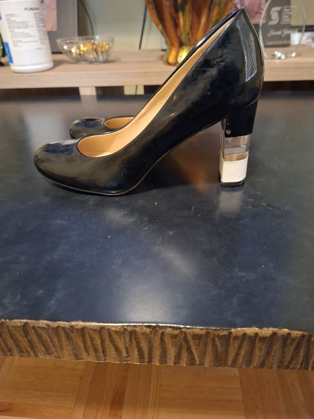 Black Patent Leather Heels - photo 2