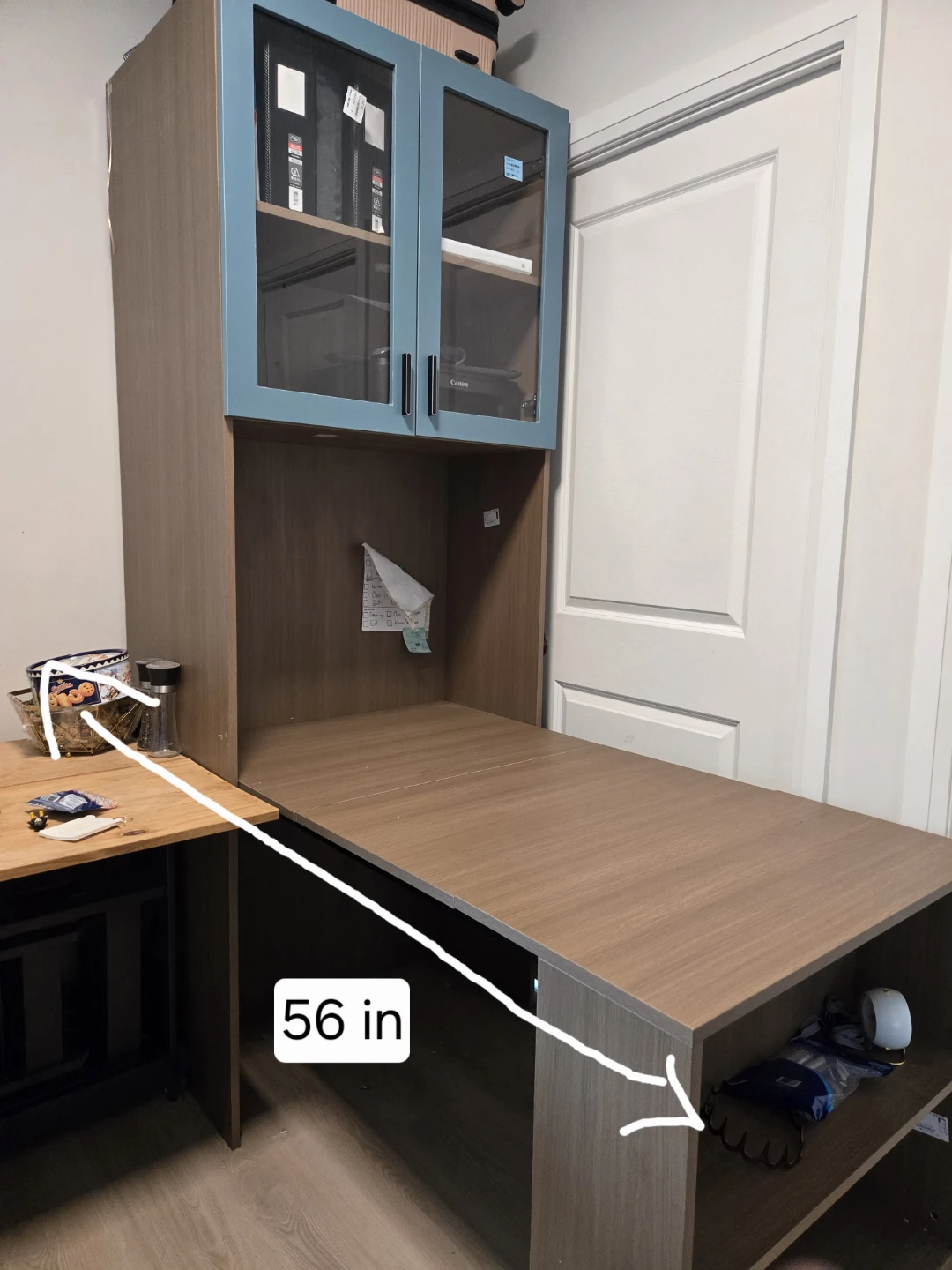 Extension Desk with Tall Cabinet - photo 2