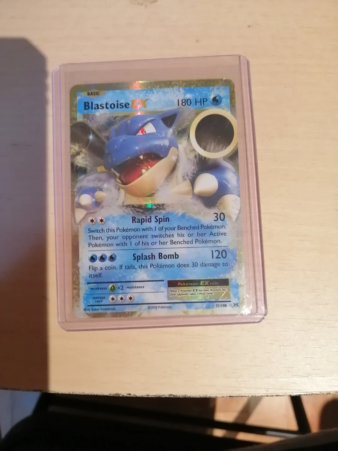 Pokemon Blastoise EX Trading Card