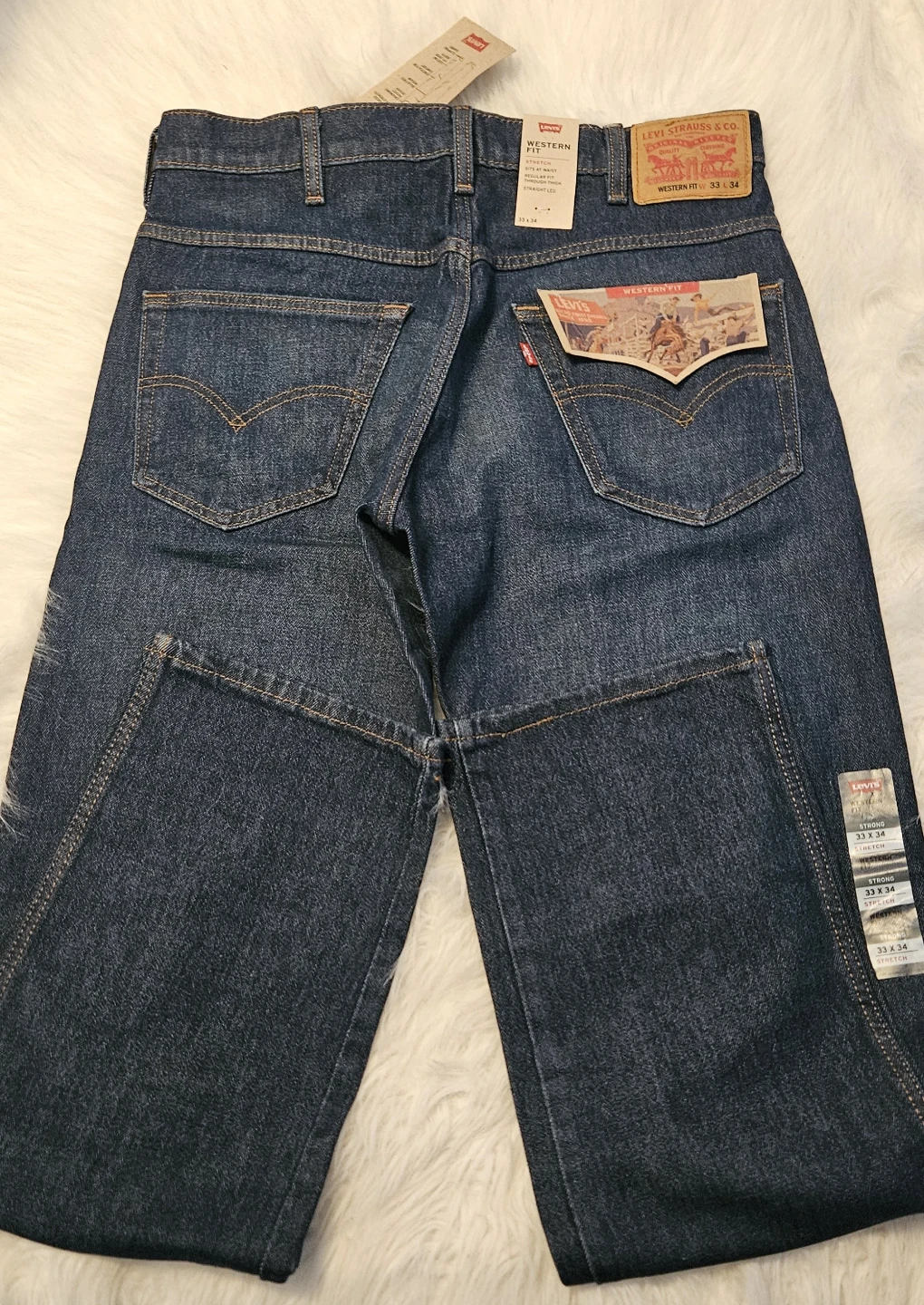 Men's Levi's Western Fit Jeans 33x34 - photo 5