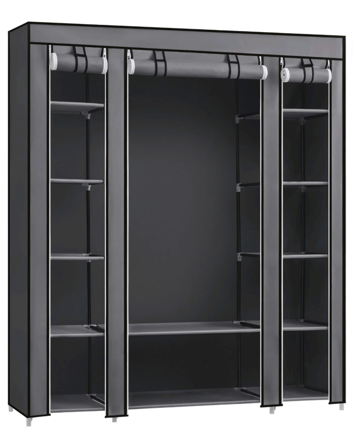 Grey Portable Wardrobe Closet - photo 4