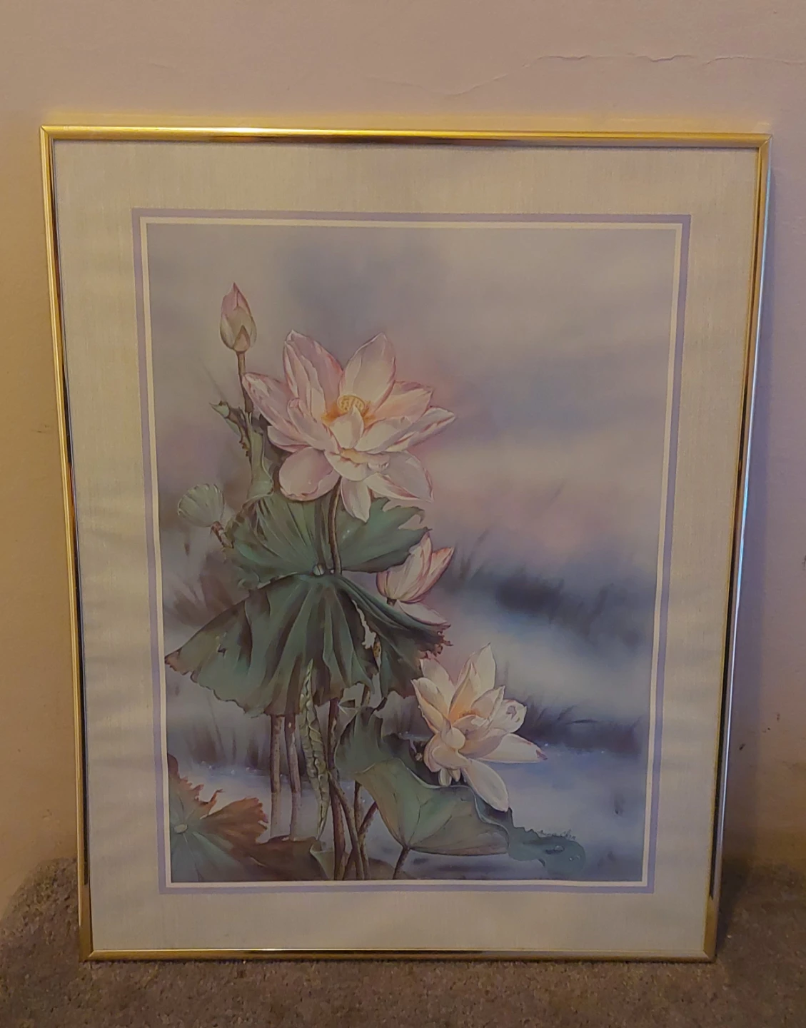 Framed Lotus Flower Print - photo 2