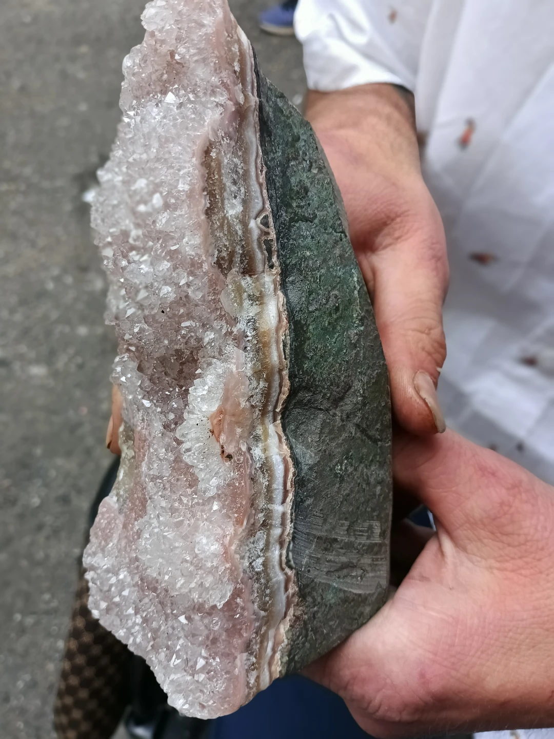 Large Amethyst Geode Slice