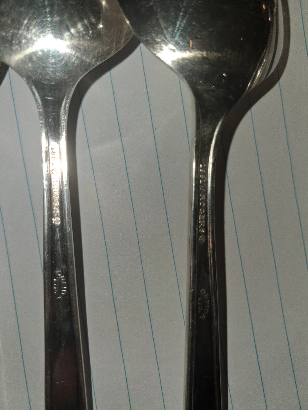 Oneida Community Plate Silver Serving Spoons - photo 3