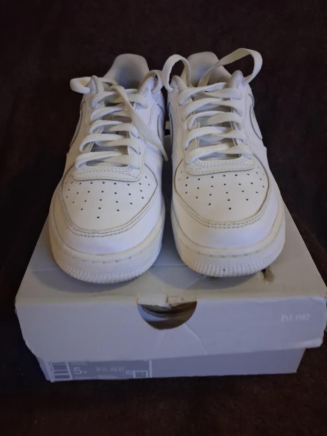 Nike Air Force 1 low white size 5y - photo 2