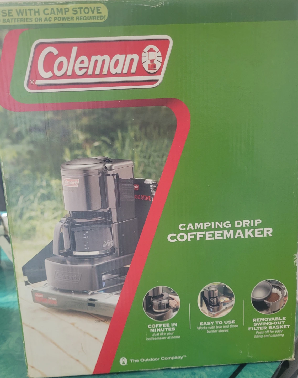 Coleman Camping Coffee Maker 10 Cup Black
