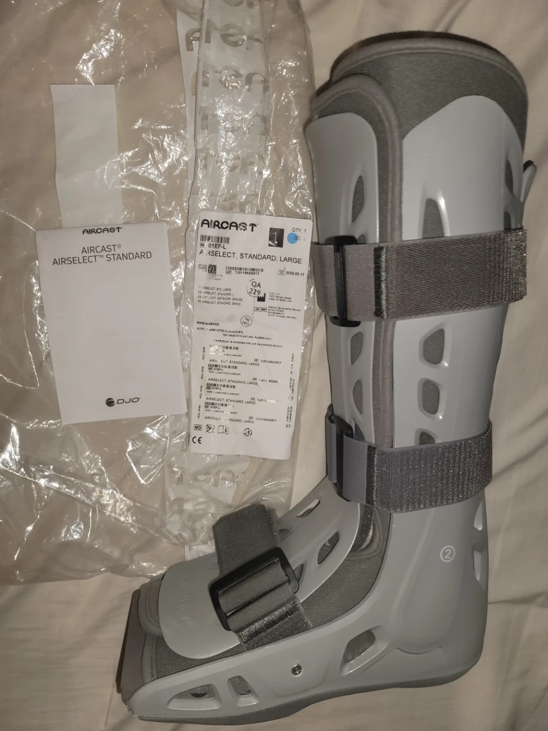 Large - Aircast Airselect Standard Walking Boot