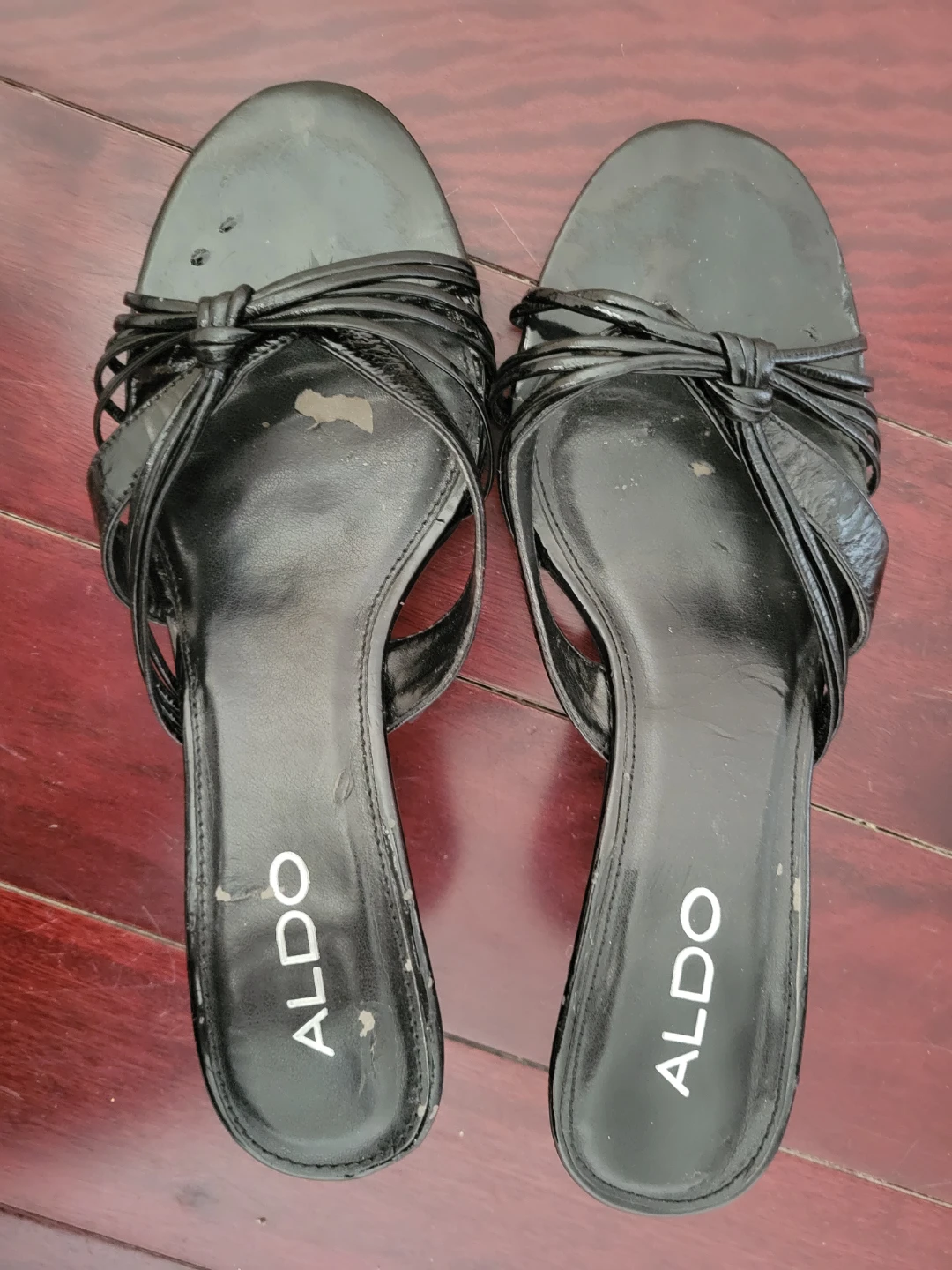 ALDO Black Kitten Heel Sandals