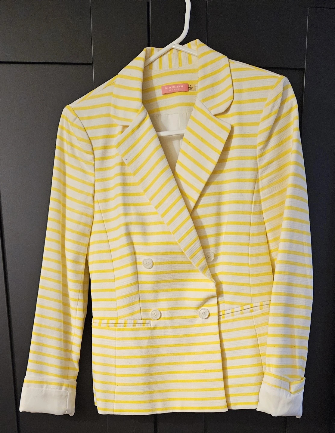 Isaac Mizrahi spring tailored blazer